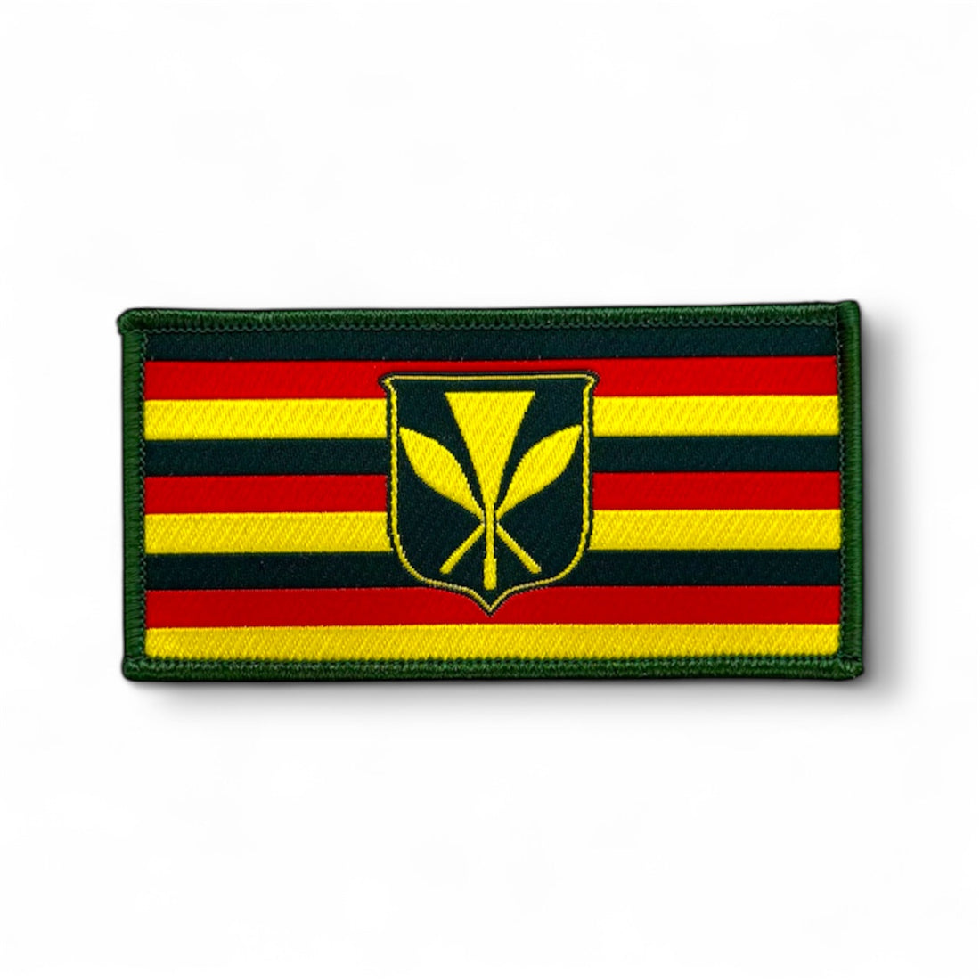 KANAKA MAOLI HAWAIIAN FLAG IRON ON PATCH