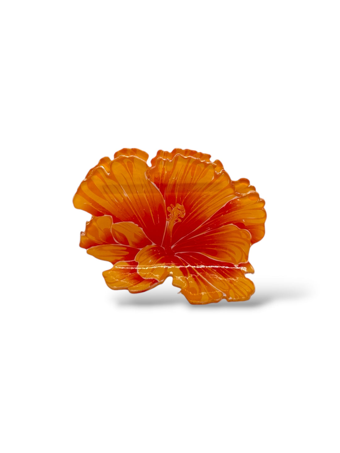 YELLOW HIBISCUS HAIR CLAW